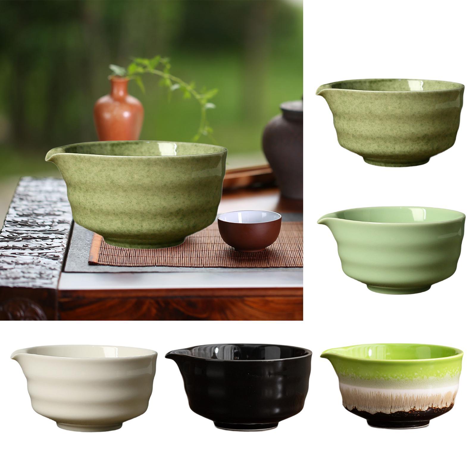 Matcha Bowl Chawan - Mangkuk Matcha Keramik dengan Cerat Cangkir