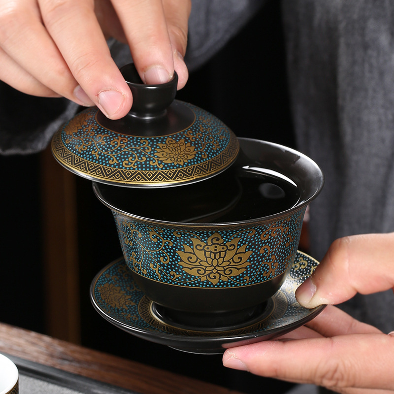 Matcha Bowl Chawan - Set Teh Cina Klasik Cangkir Teh
