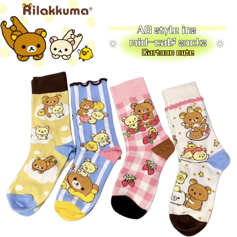 Japanese Lifestyle Goods - Kaus kaki setinggi betis bermotif kartun