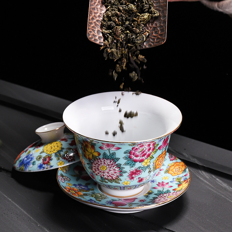 HMLOVE porselen putih Sancai G - Matcha Bowl Chawan ulasan dan harga