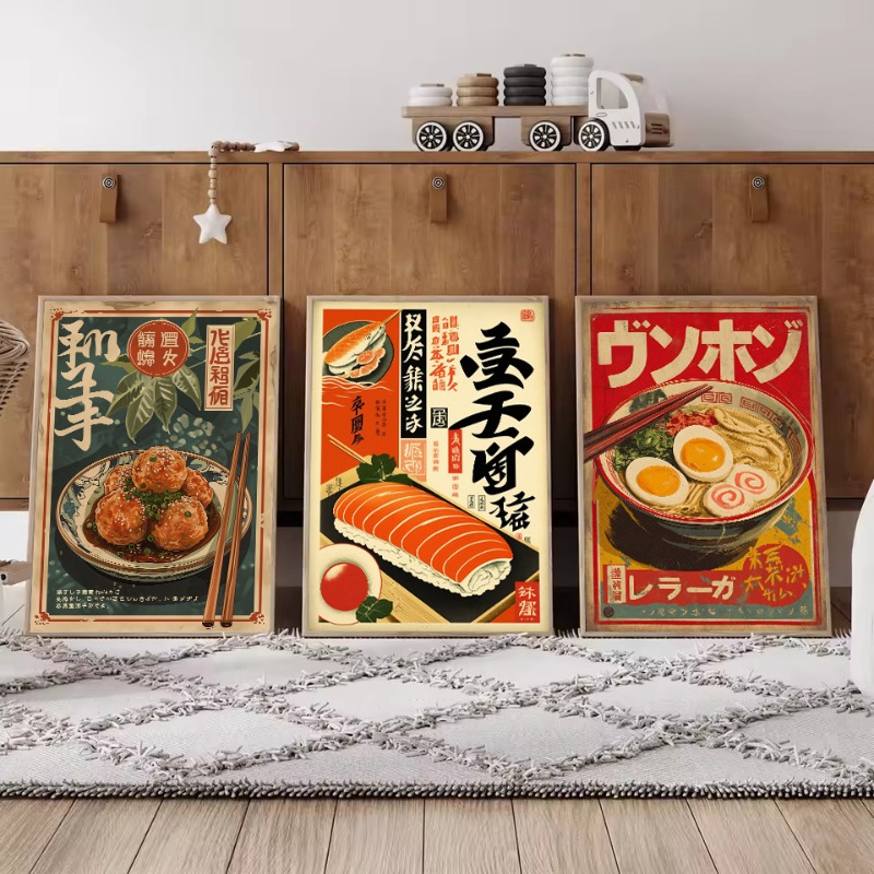 Lukisan Kanvas Poster Makanan  - Japanese Lifestyle And Food ulasan dan harga