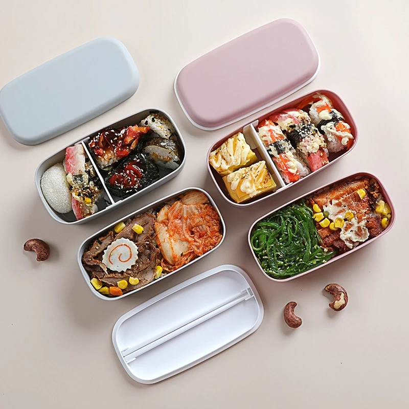 Kotak makan portabel anti boco - Bento Box Two Tier ulasan dan harga