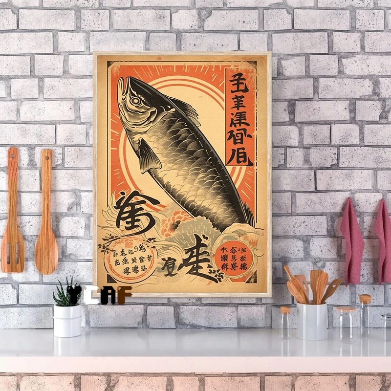 Vintage Jepang Poster makanan  - Japanese Lifestyle And Food ulasan dan harga