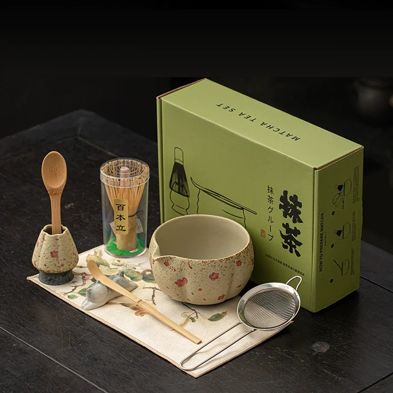 8PCS Set Pembuatan Matcha Jepa - Matcha Bowl Chawan ulasan dan harga